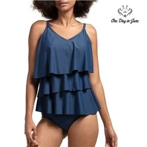 GRND Flounce High Waisted Tankini Size M